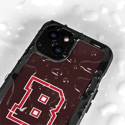 Brown University B Logo iPhone 15 Plus Waterproof Case